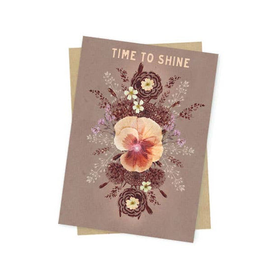 Time To Shine Mini Greeting Card