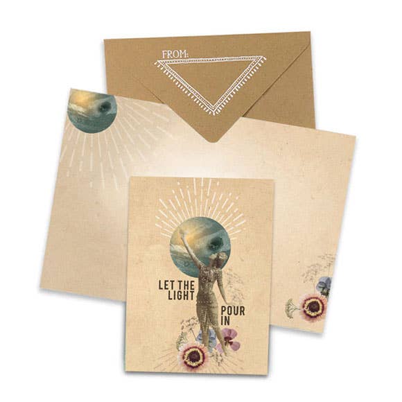 Let the Light Pour In Mini Greeting Card