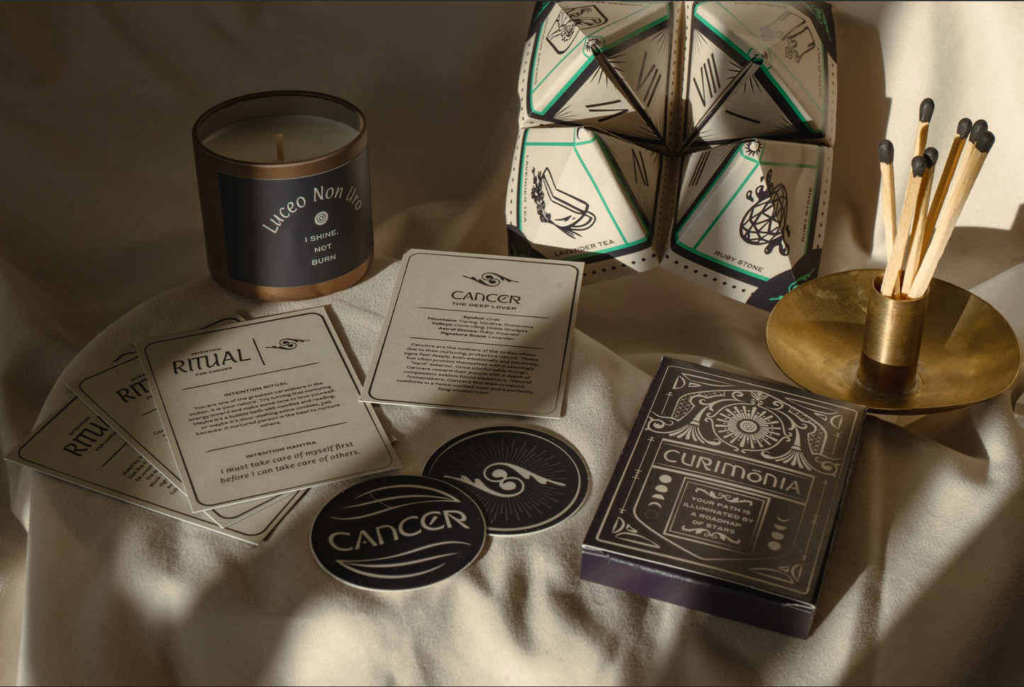 Zodiac Ritual Kit Intention Card Deck + Fortune Teller