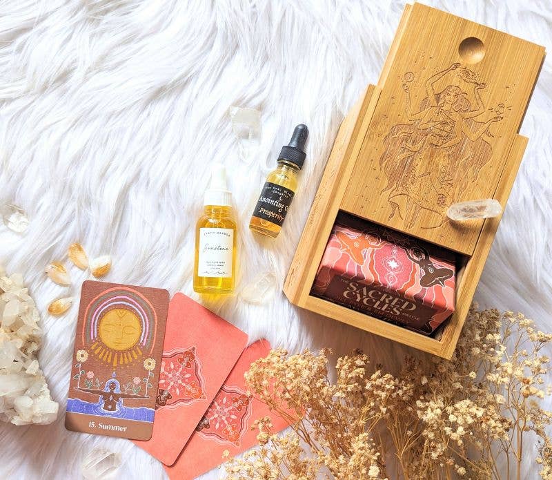 Elemental Goddesses Bamboo Altar Box