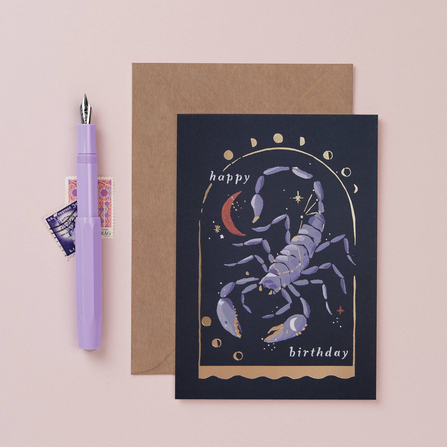 Scorpion Zodiac Birthday Card | Scorpio Sign