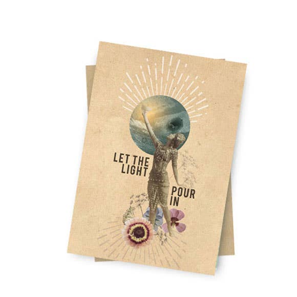 Let the Light Pour In Mini Greeting Card