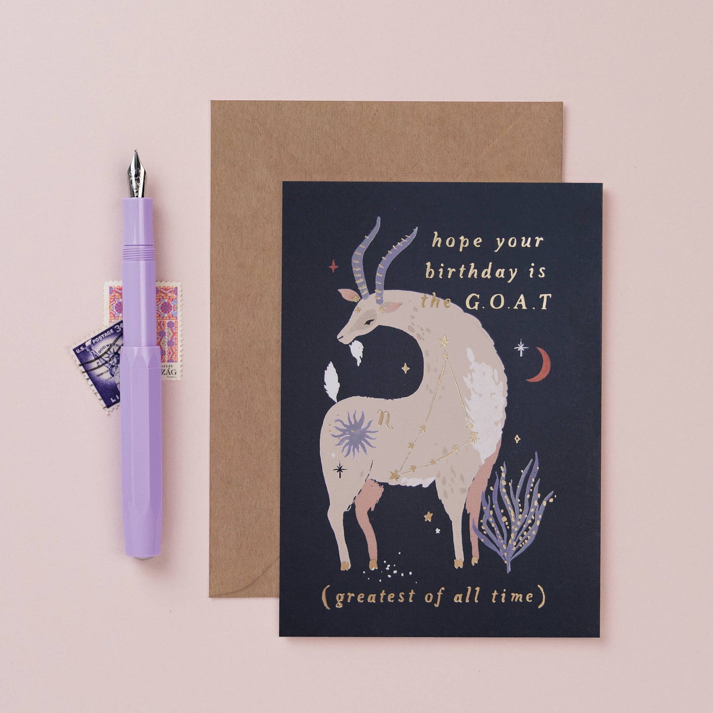 Goat Zodiac Birthday Card | Capricorn Sign