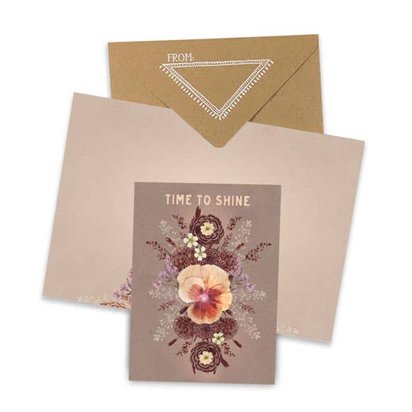 Time To Shine Mini Greeting Card