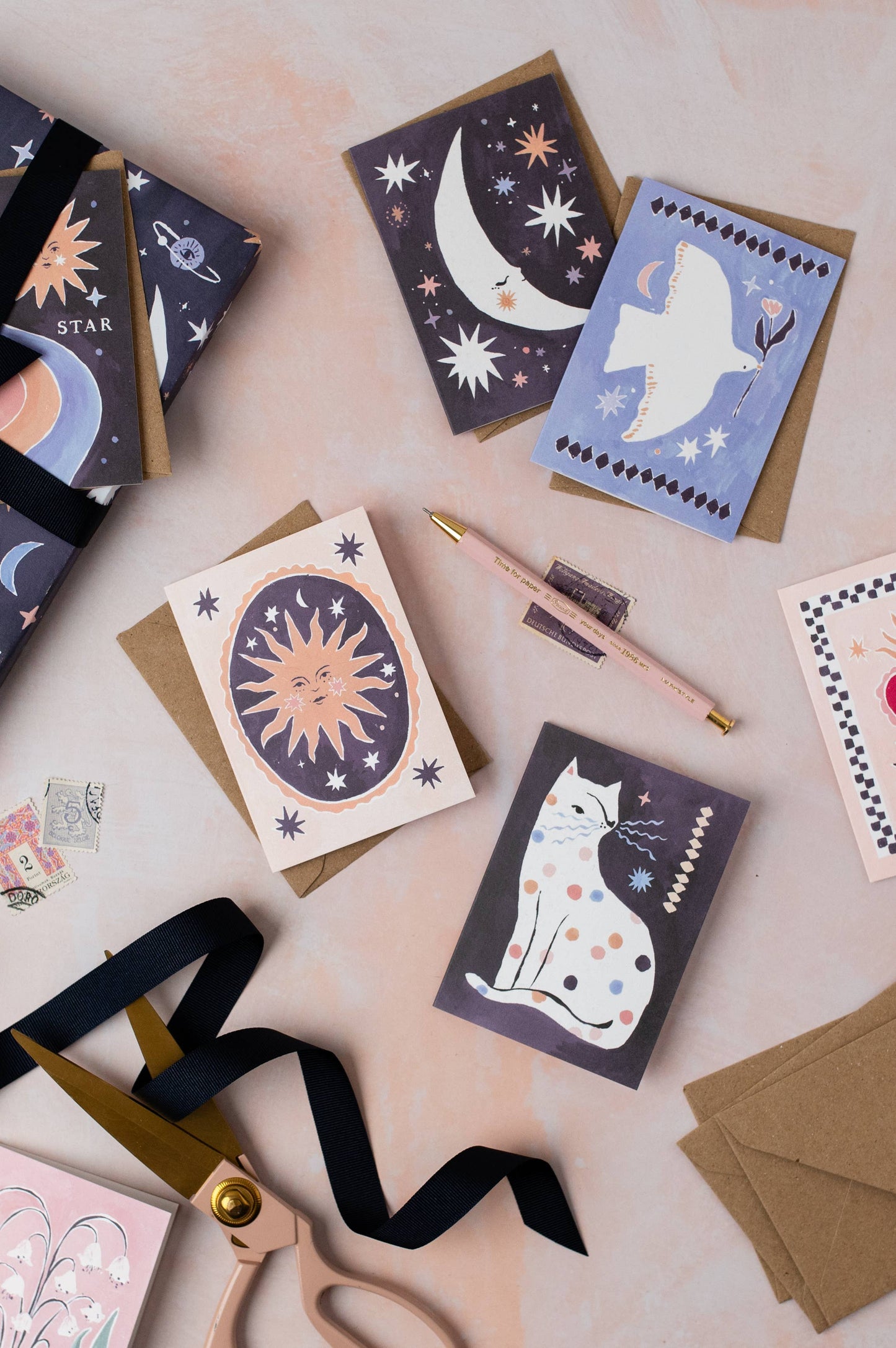 Sleeping Moon Mini Card
