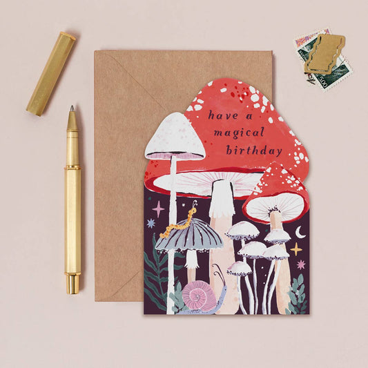 Magical Mushroom Birthday Card