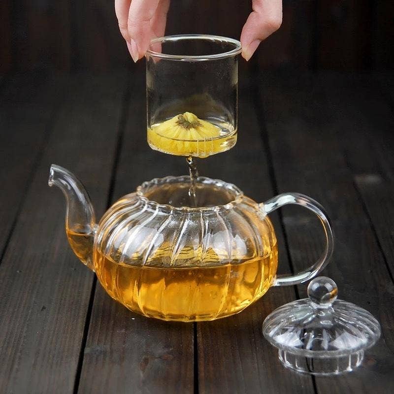 Glass Teapot With Infuser and Lid