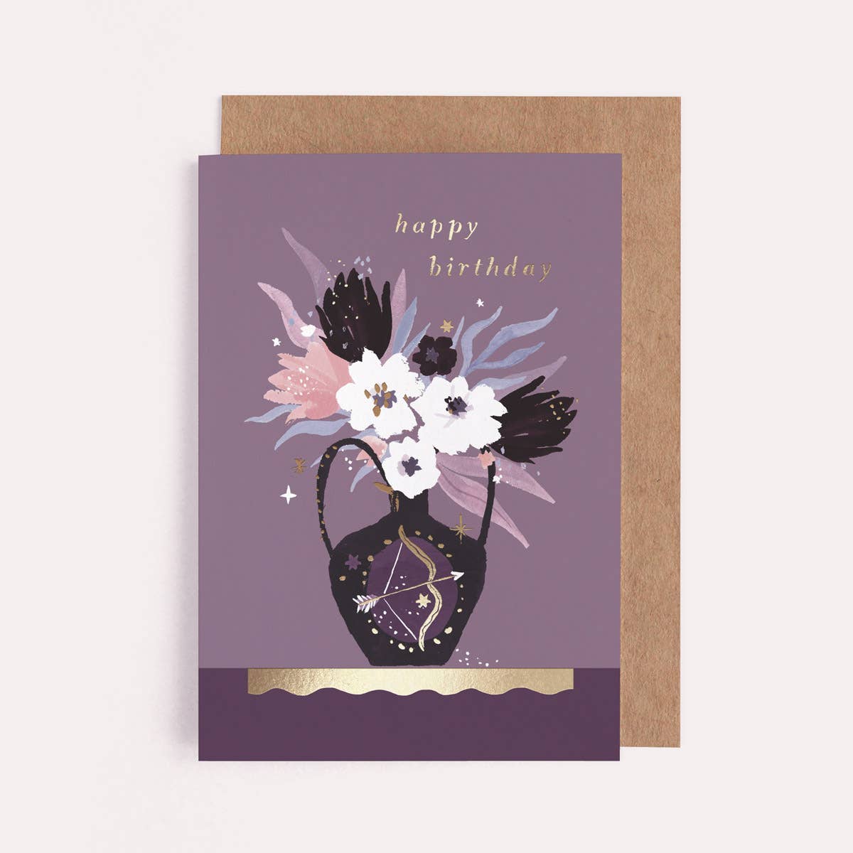 Vase Zodiac Birthday Card | Sagittarius Sign