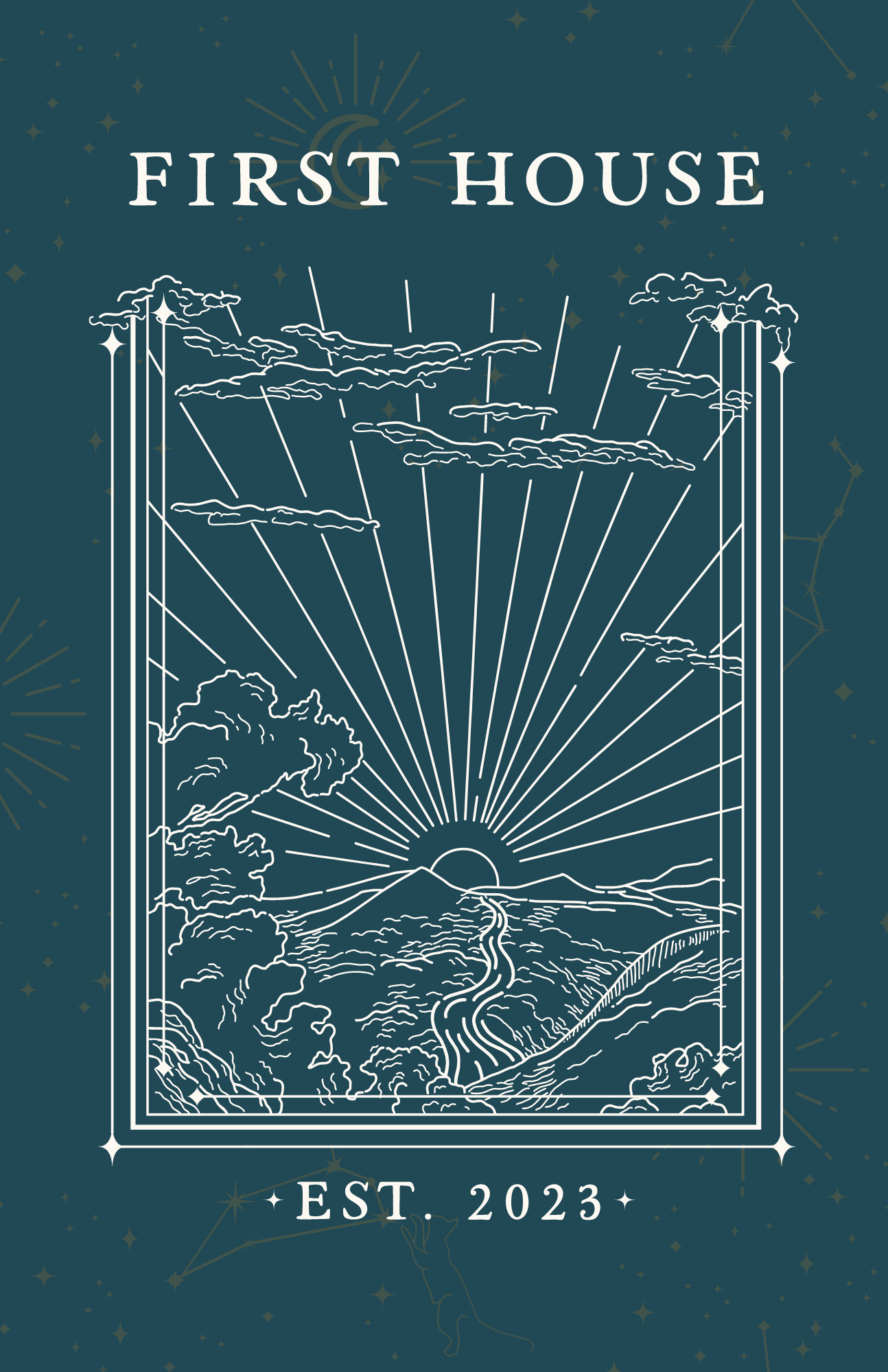 First House Book Cover Sticker