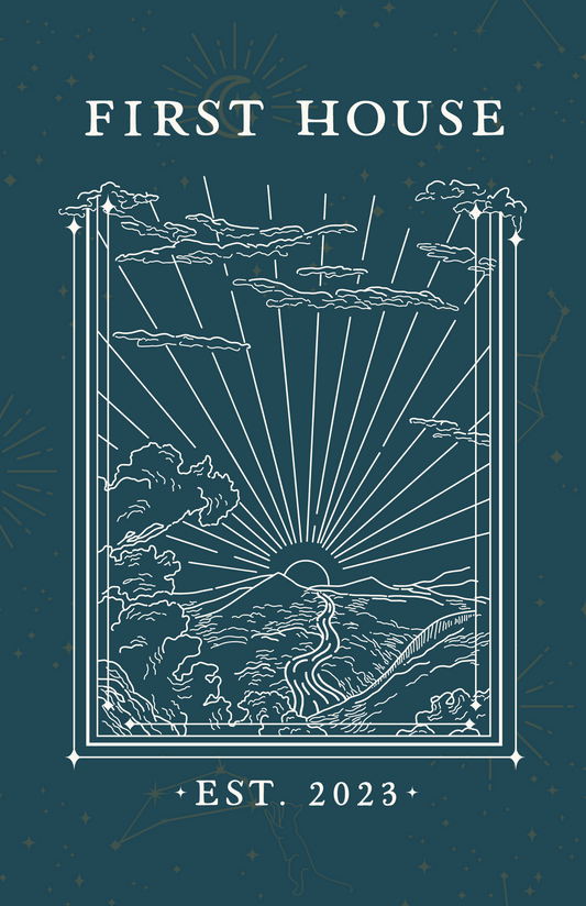 First House Book Cover Sticker