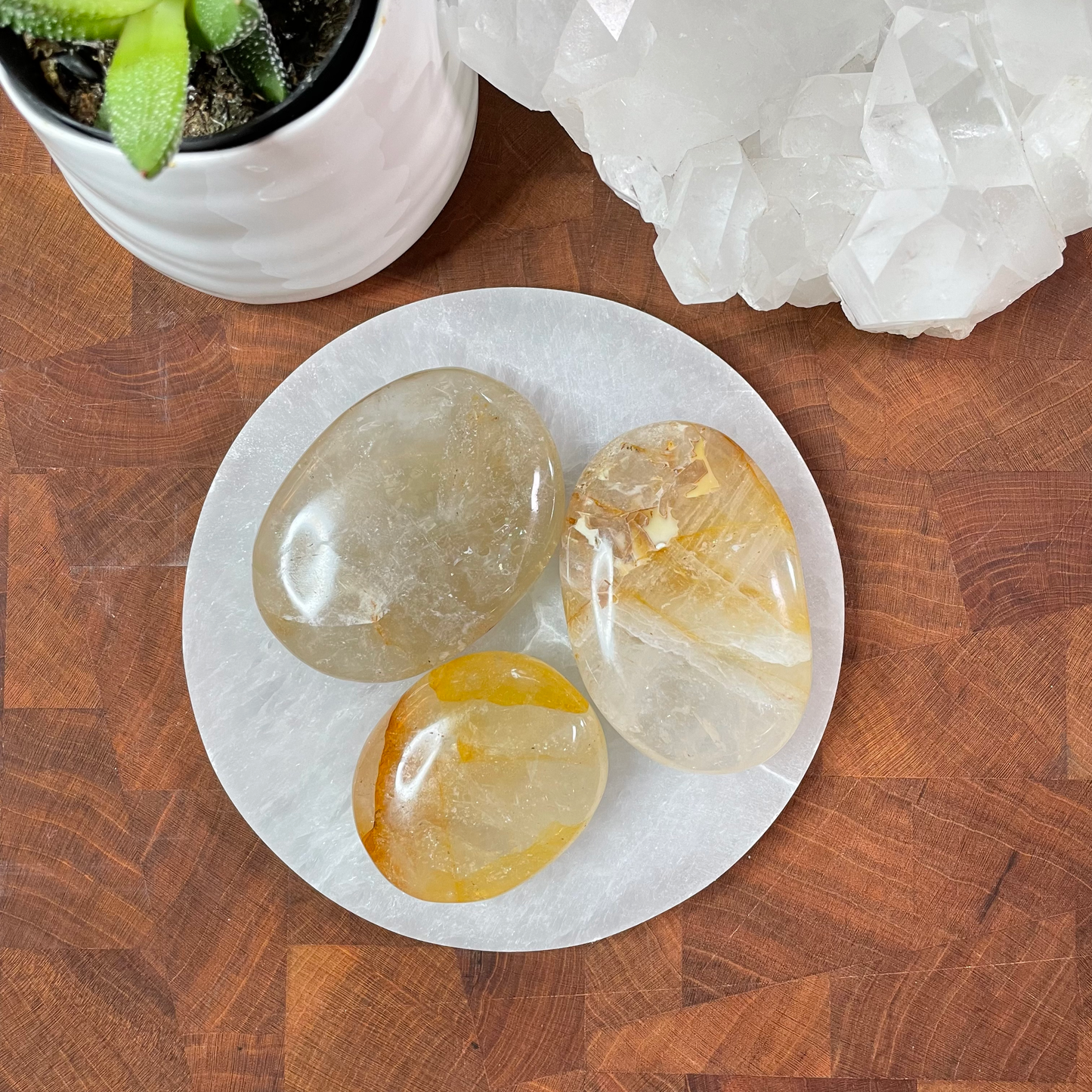 Golden Healer Palm Stones