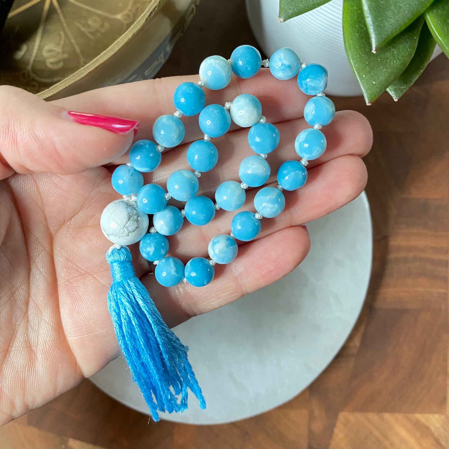 Pocket of Peace - Larimar Mini Mediation Beads