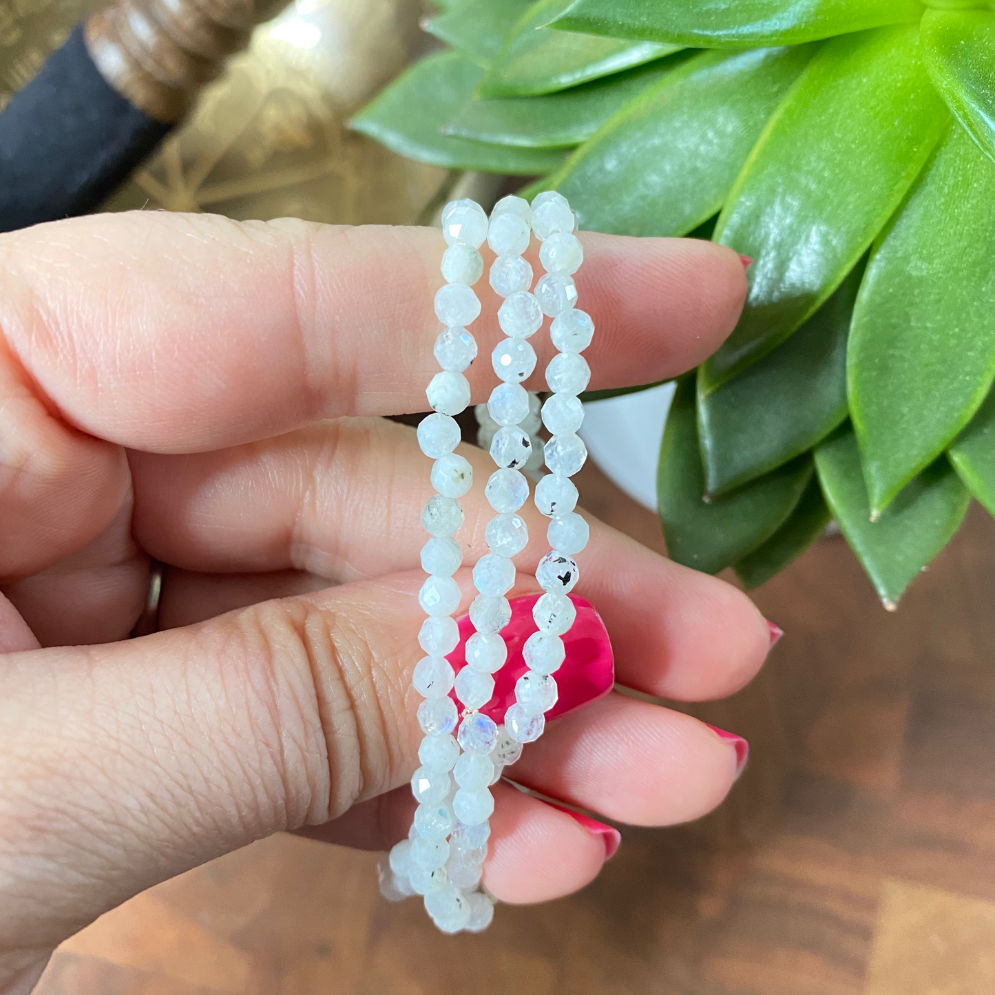 Rainbow Moonstone Bracelet