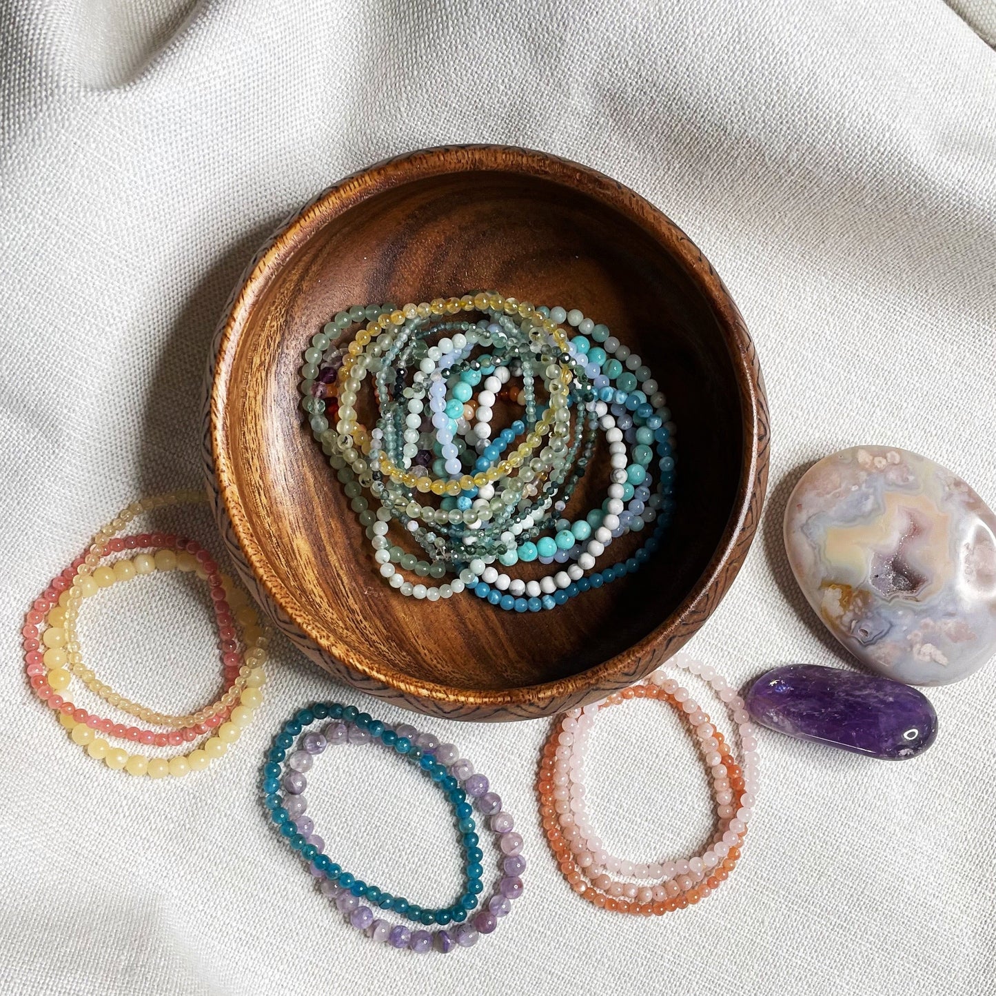 Wooden Display Bowls
