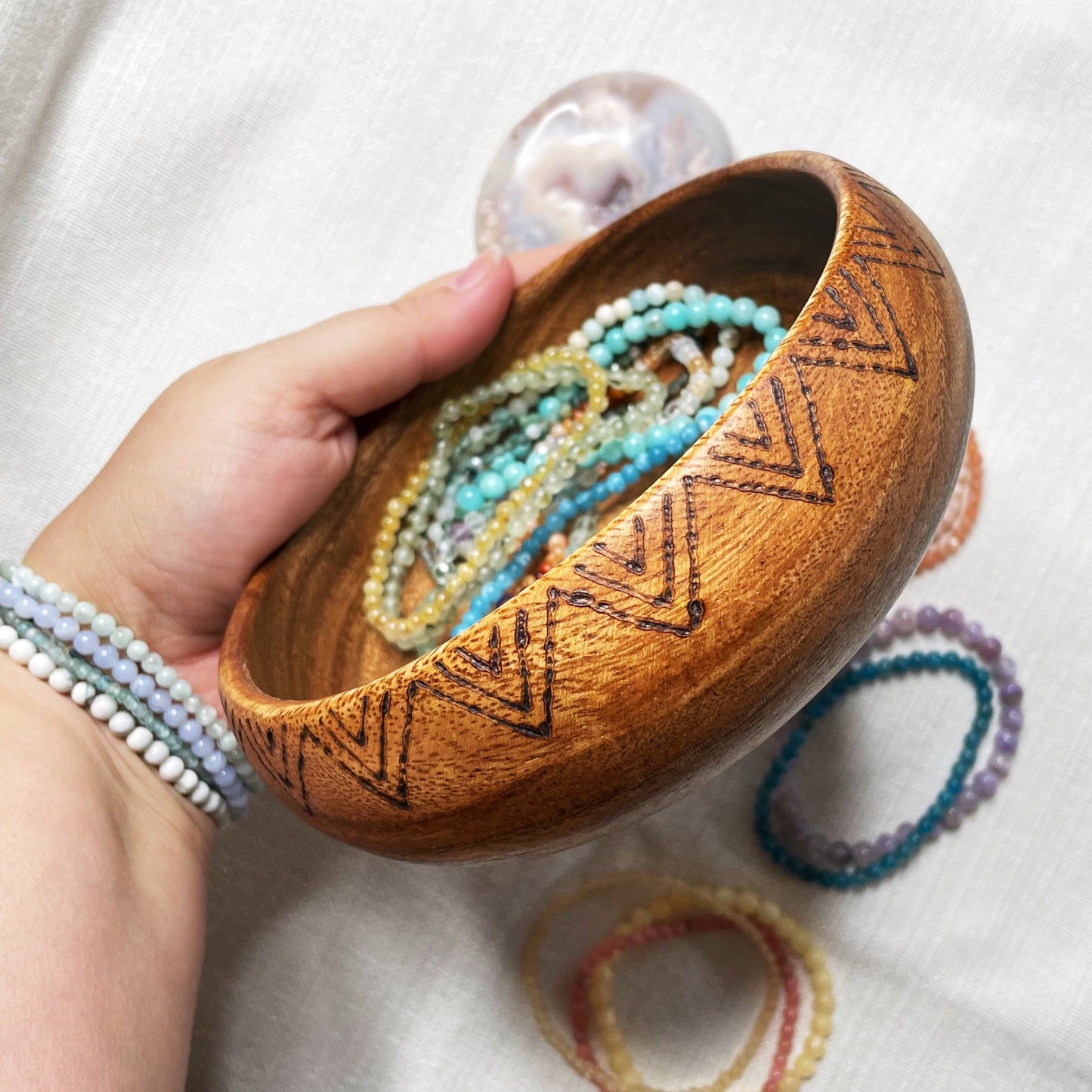 Wooden Display Bowls