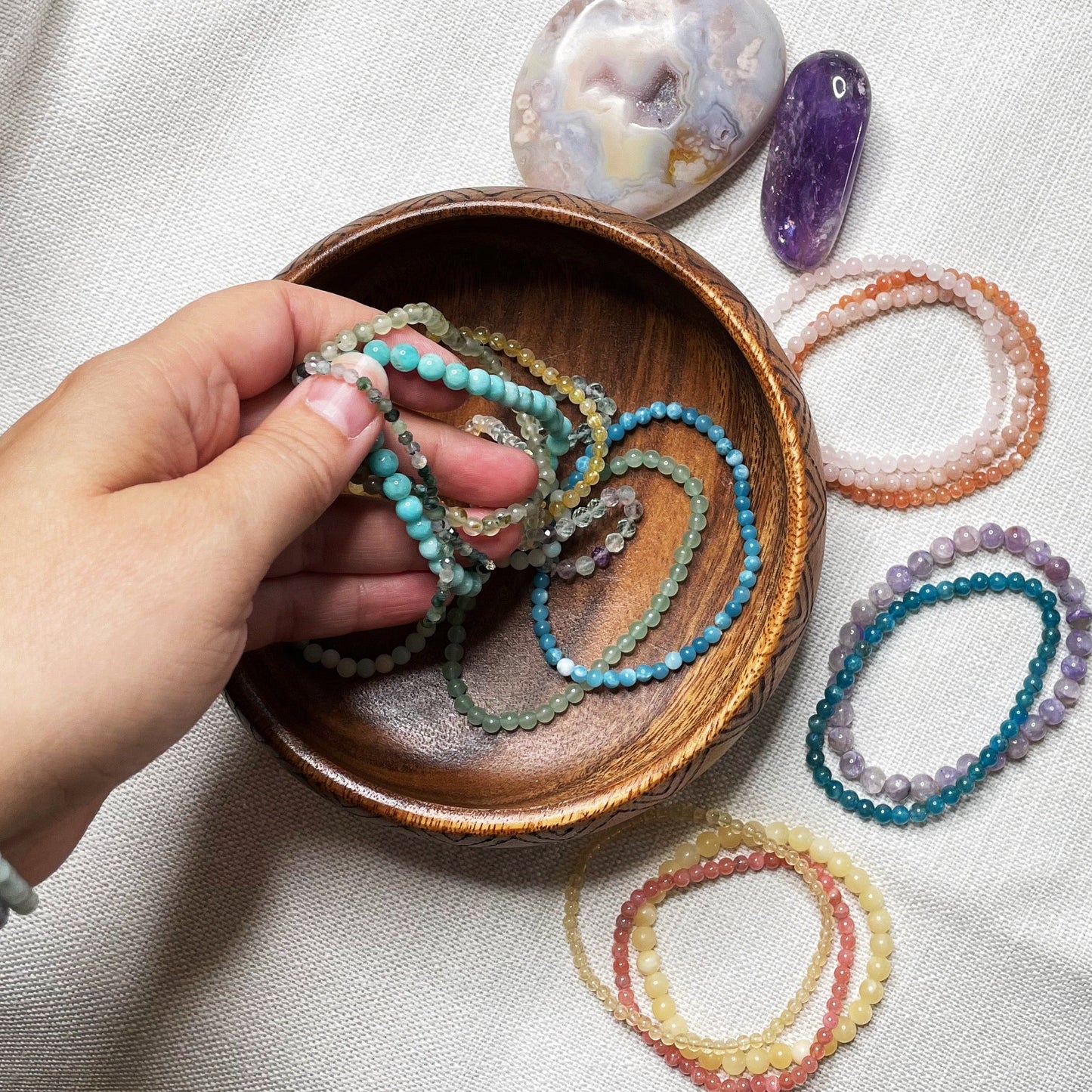 Wooden Display Bowls