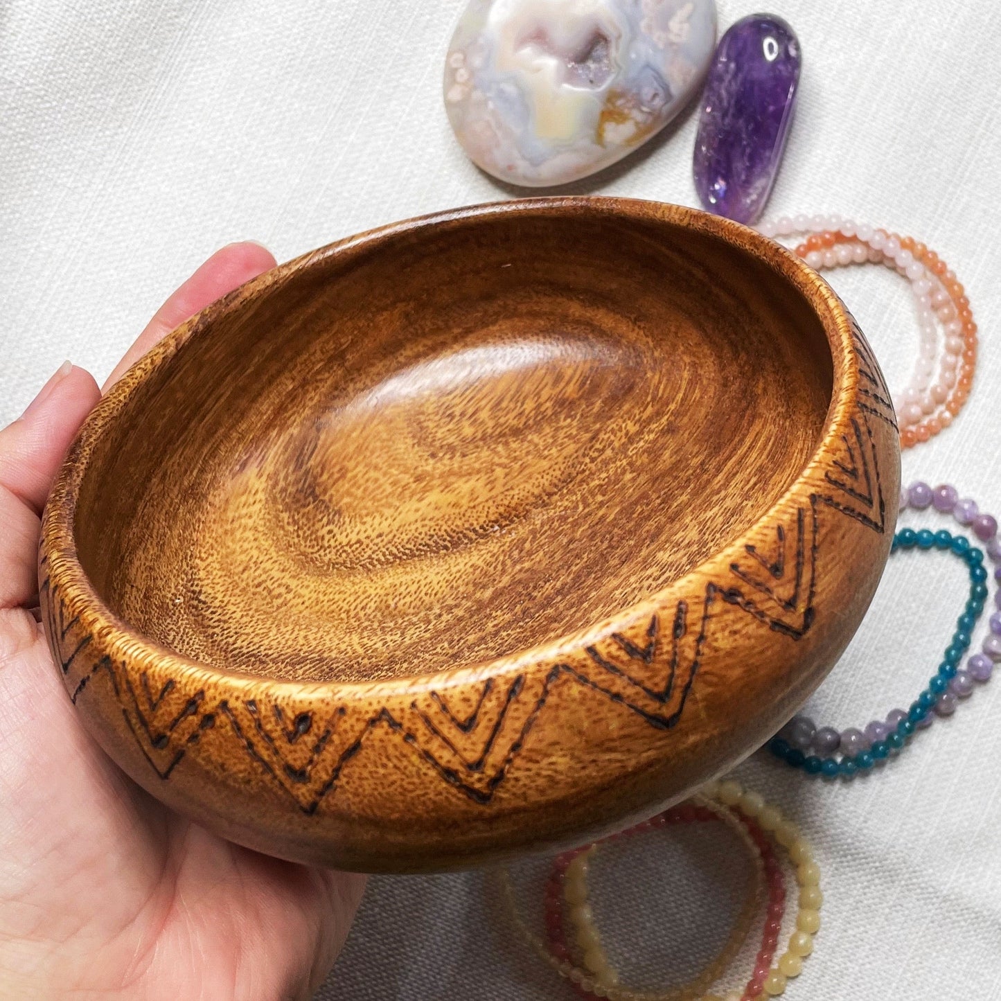 Wooden Display Bowls