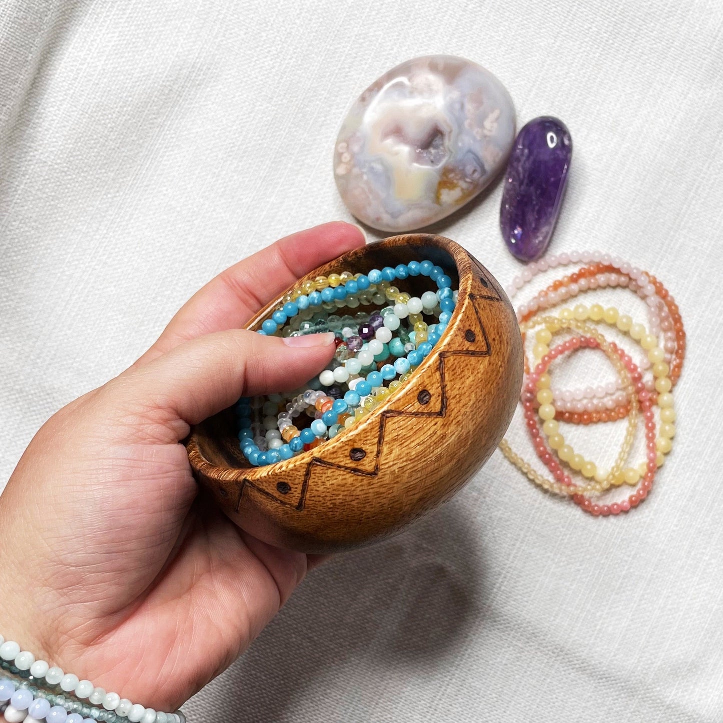 Wooden Display Bowls