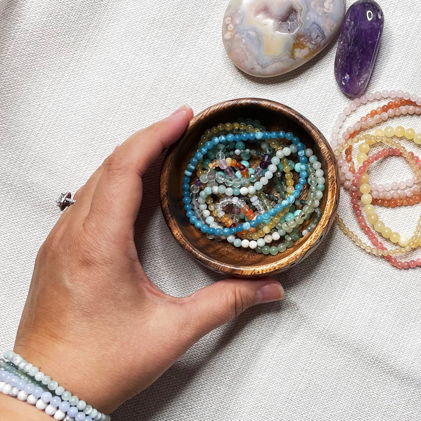 Wooden Display Bowls