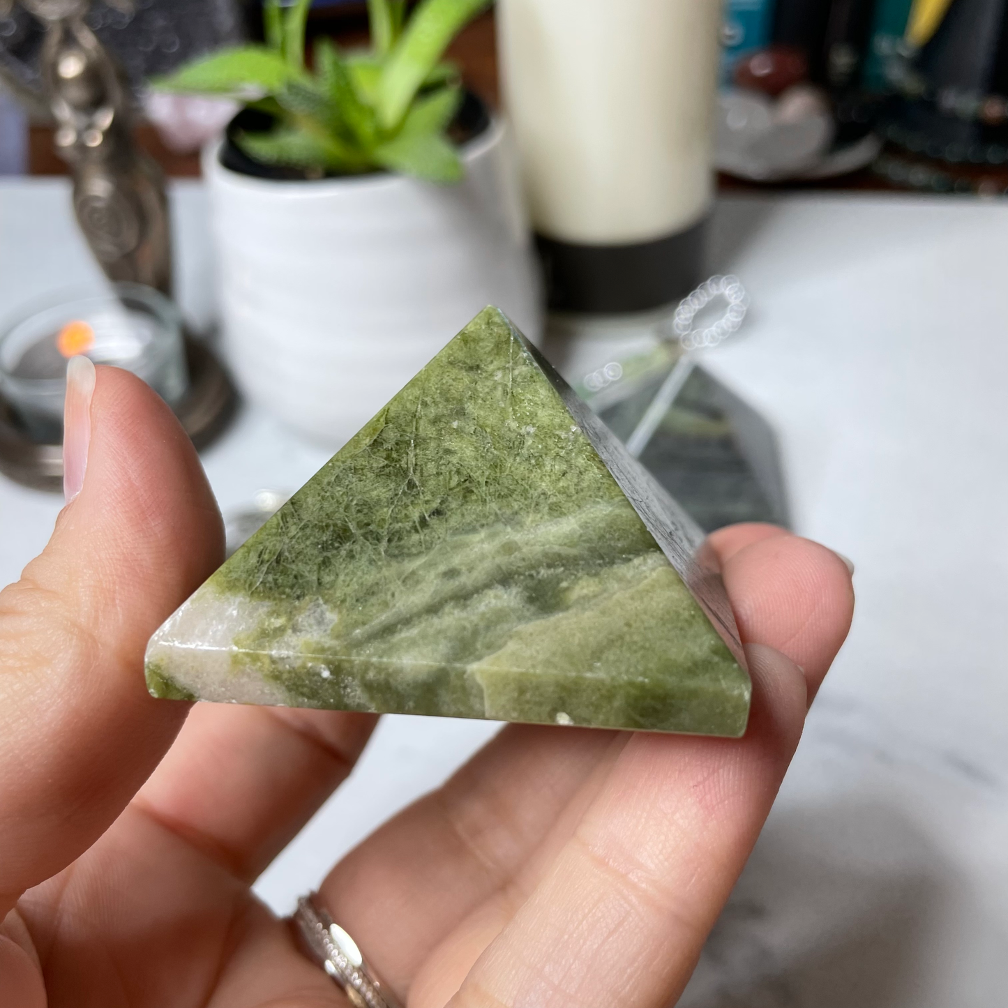 Serpentine mini pyramid