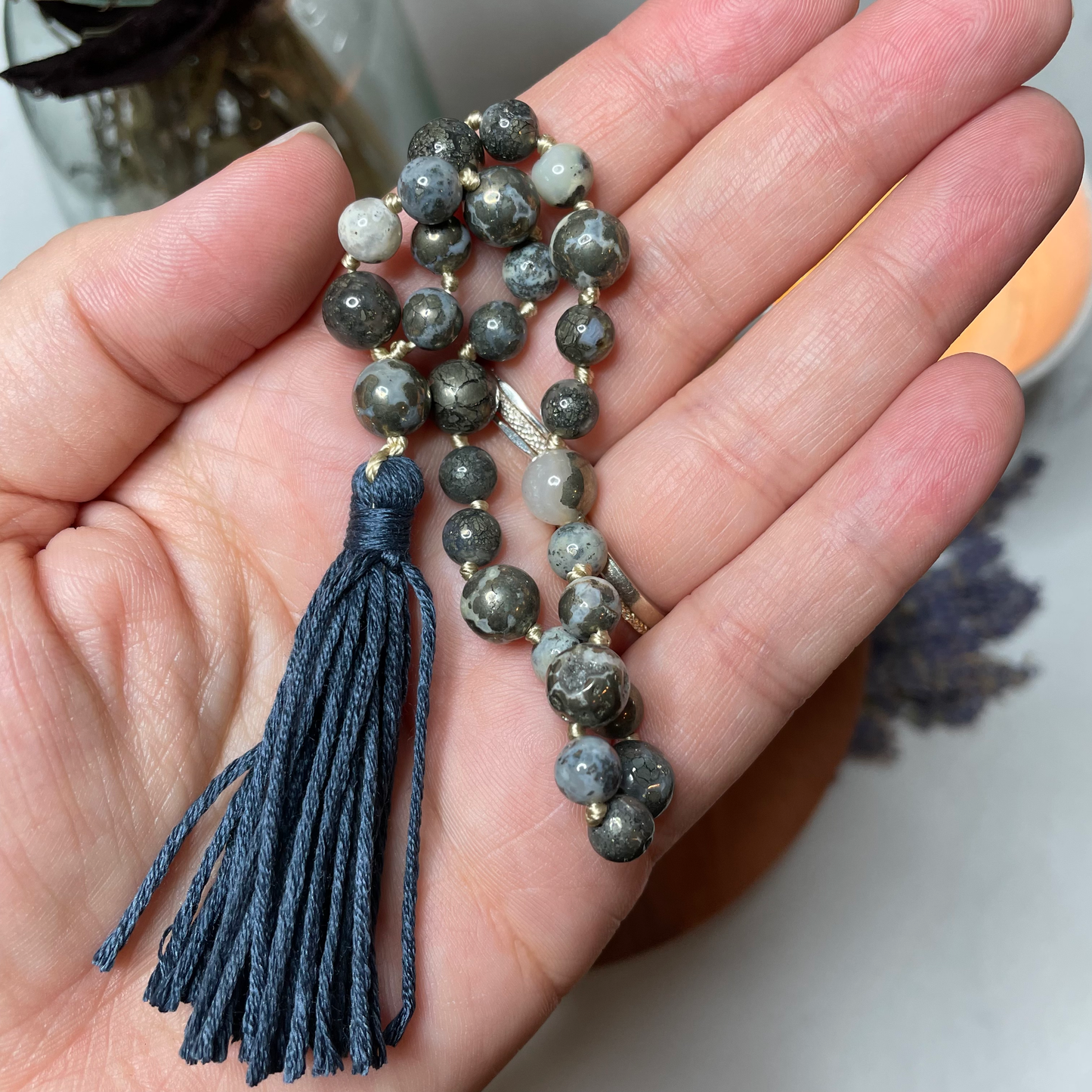 Pocket of Peace: Marcasite Meditation Beads