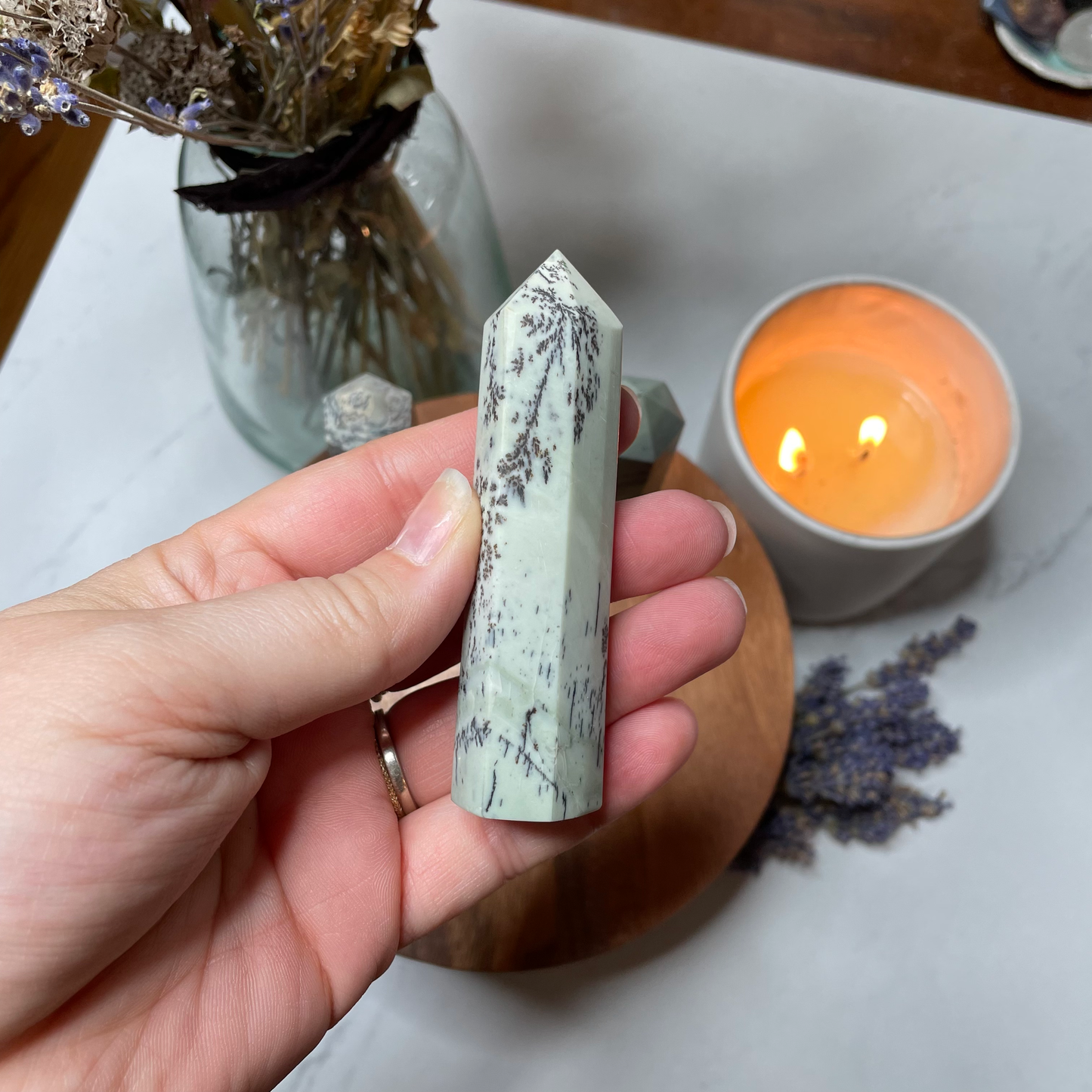 Dendritic Jade Tower