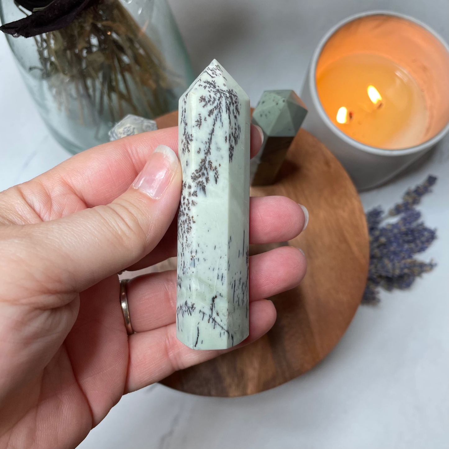 Dendritic Jade Tower