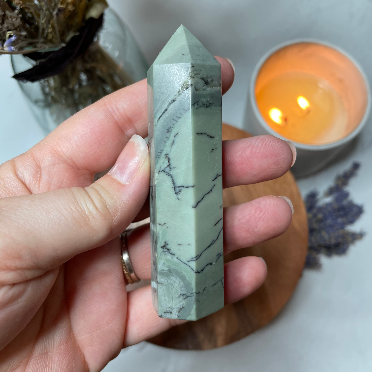 Dendritic Jade Tower