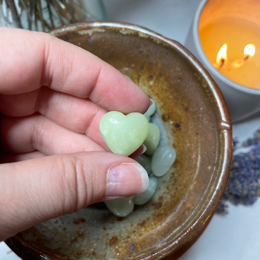 Mini Jade Heart