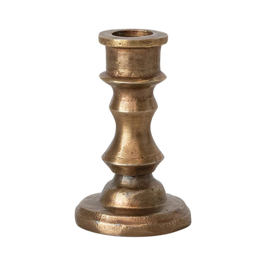 Brass Finish Taper Candle Holder 2.5 inch