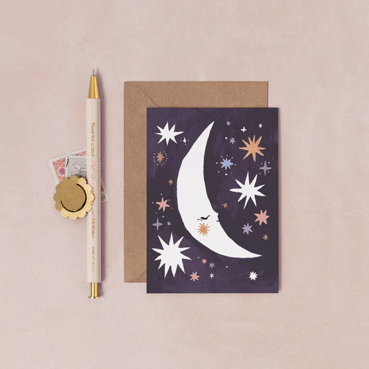 Sleeping Moon Mini Card