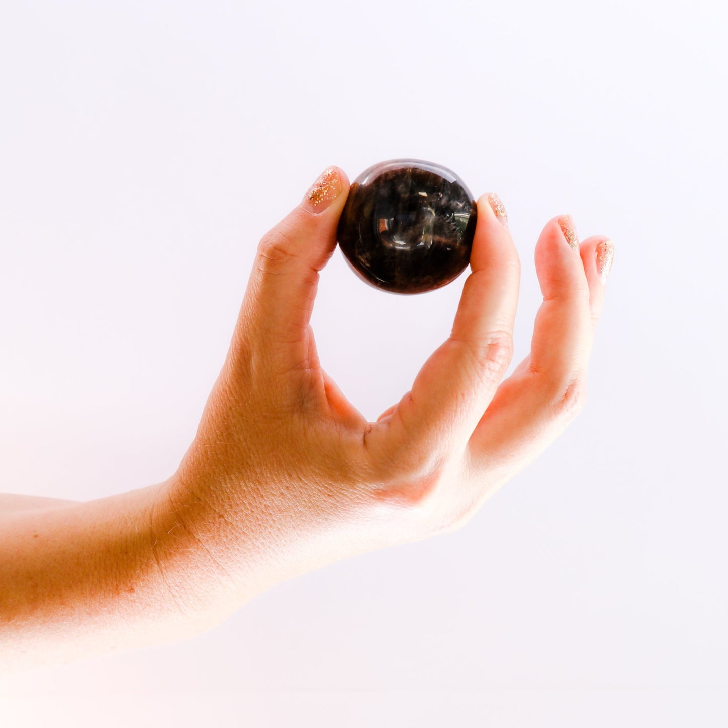Black Tourmaline Palm Stone