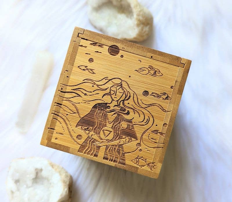 Elemental Goddesses Bamboo Altar Box