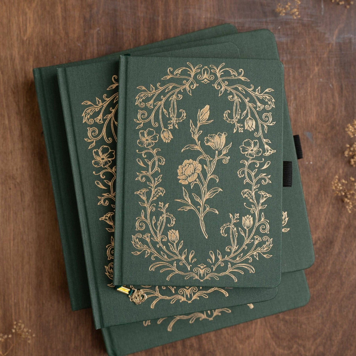 Antique Floral B6 Dot Grid Notebook