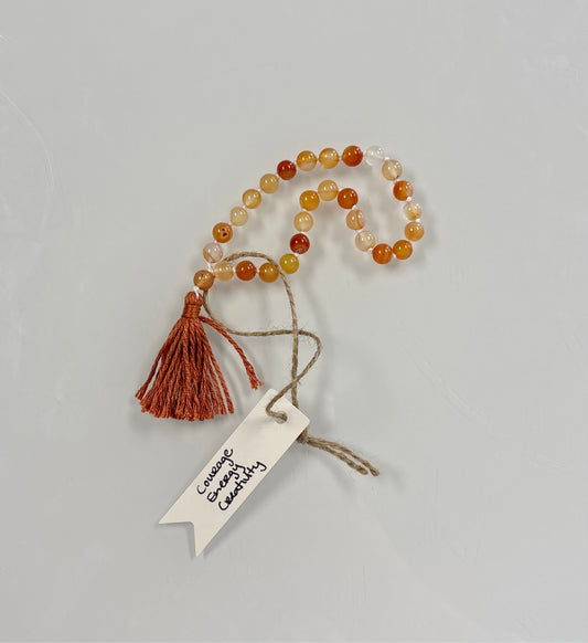 Pocket of Peace - Carnelian Mini Meditation Beads