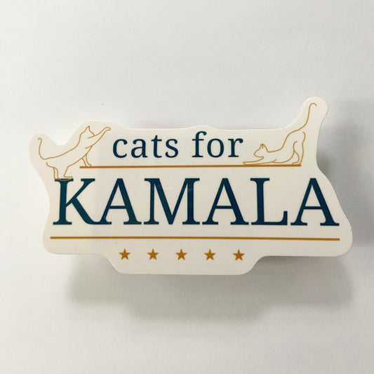 Cats for Kamala Sticker