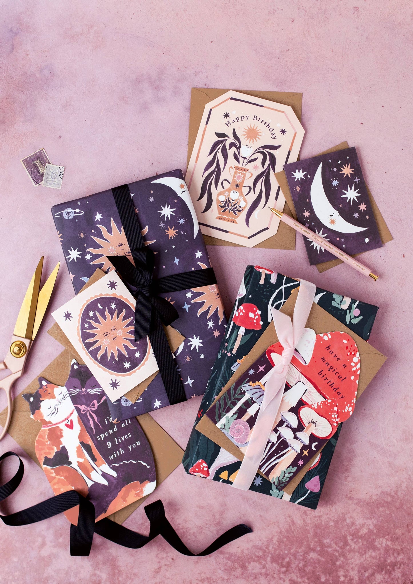Sleeping Moon Mini Card