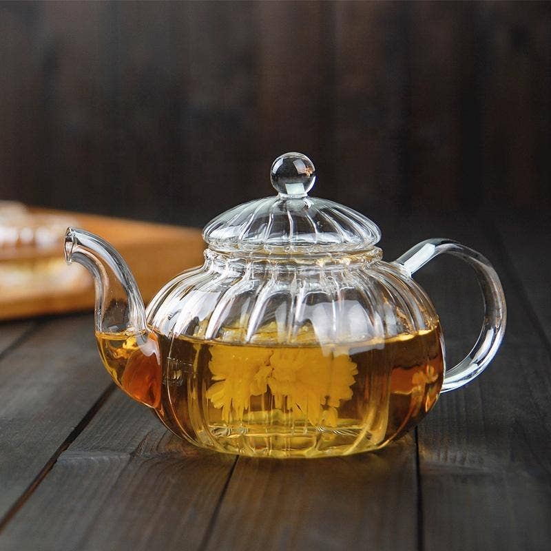 Glass Teapot With Infuser and Lid