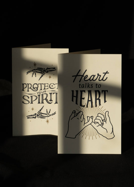 Greeting Card Protect Your Spirit Skeleton Hands
