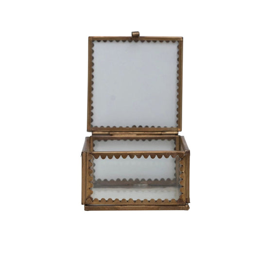 Brass & Glass Display Box Small