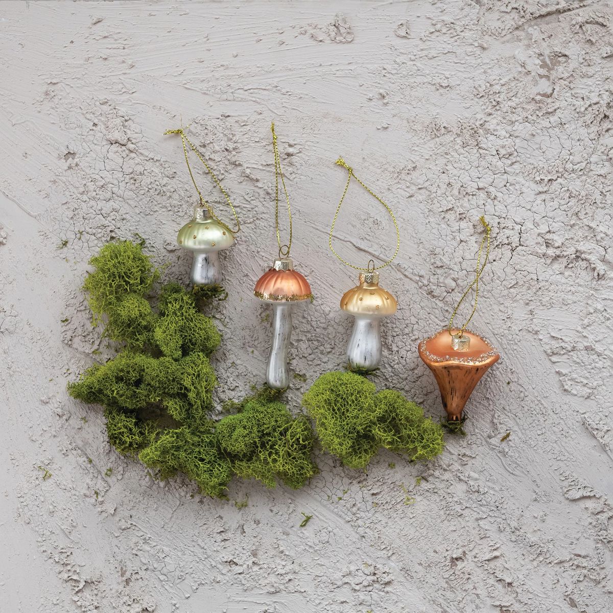 Glass Mushroom Ornament