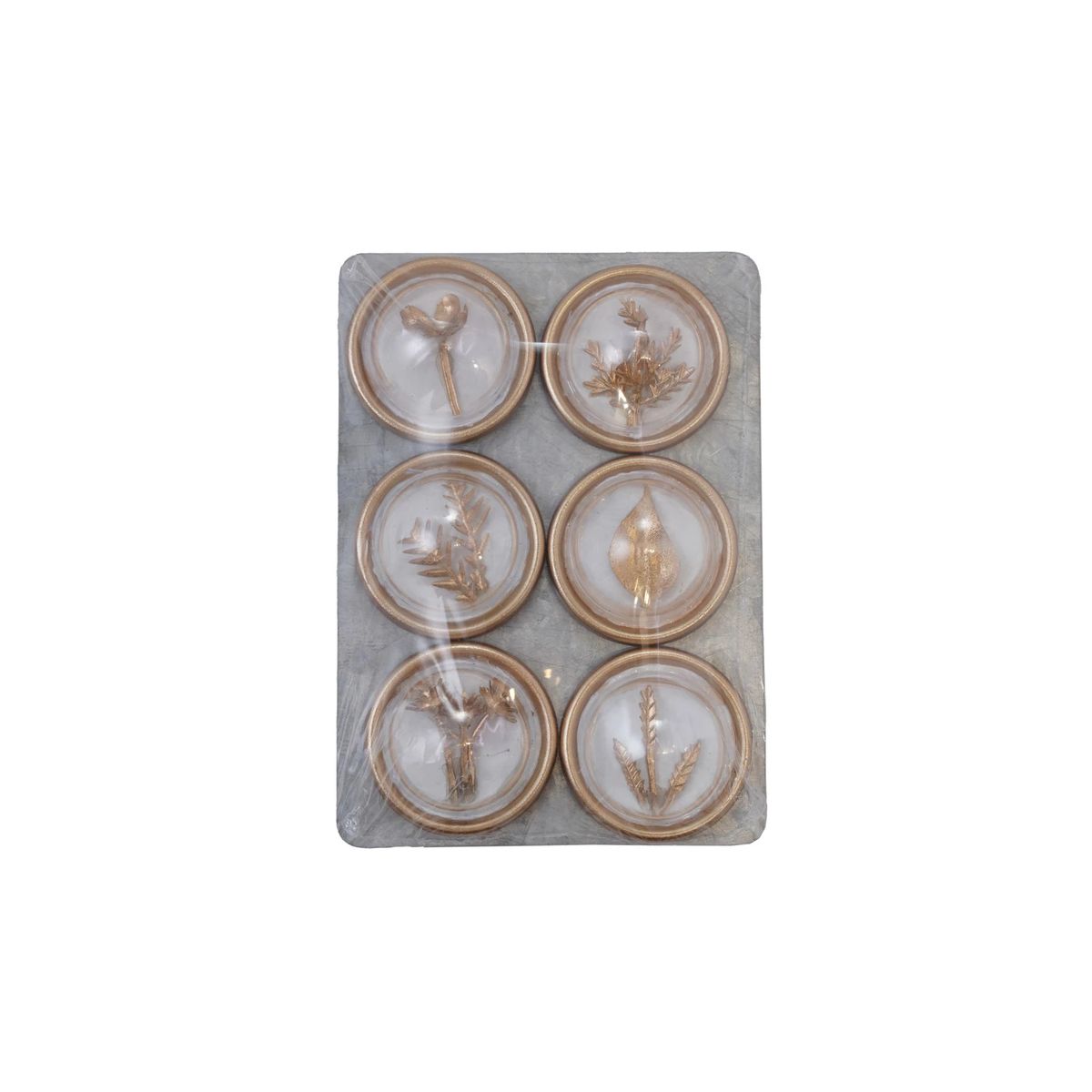 Golden Botanical Fridge Magnets