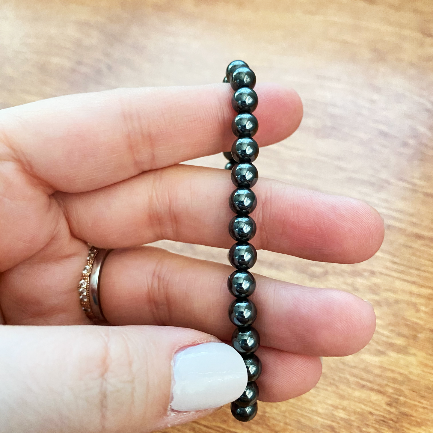 Hematite Bracelet, 6mm