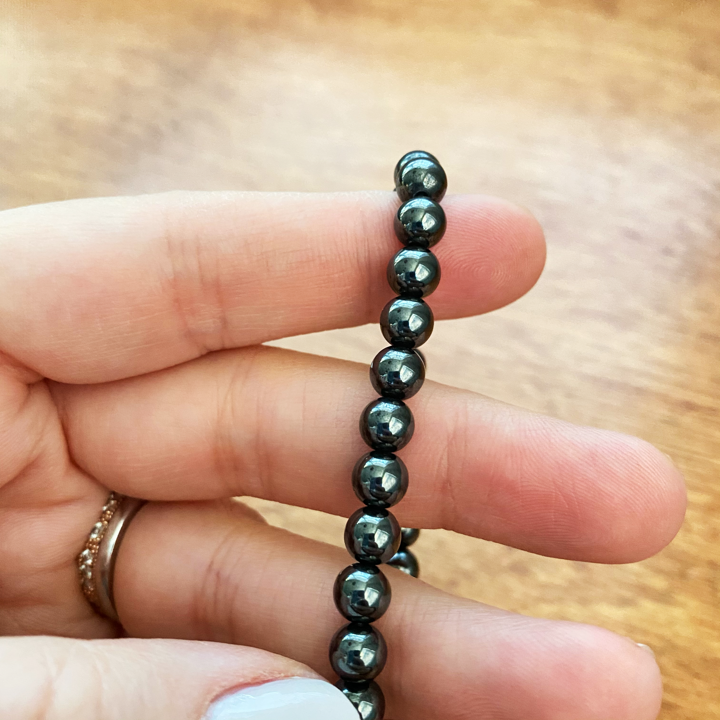 Hematite Bracelet, 6mm