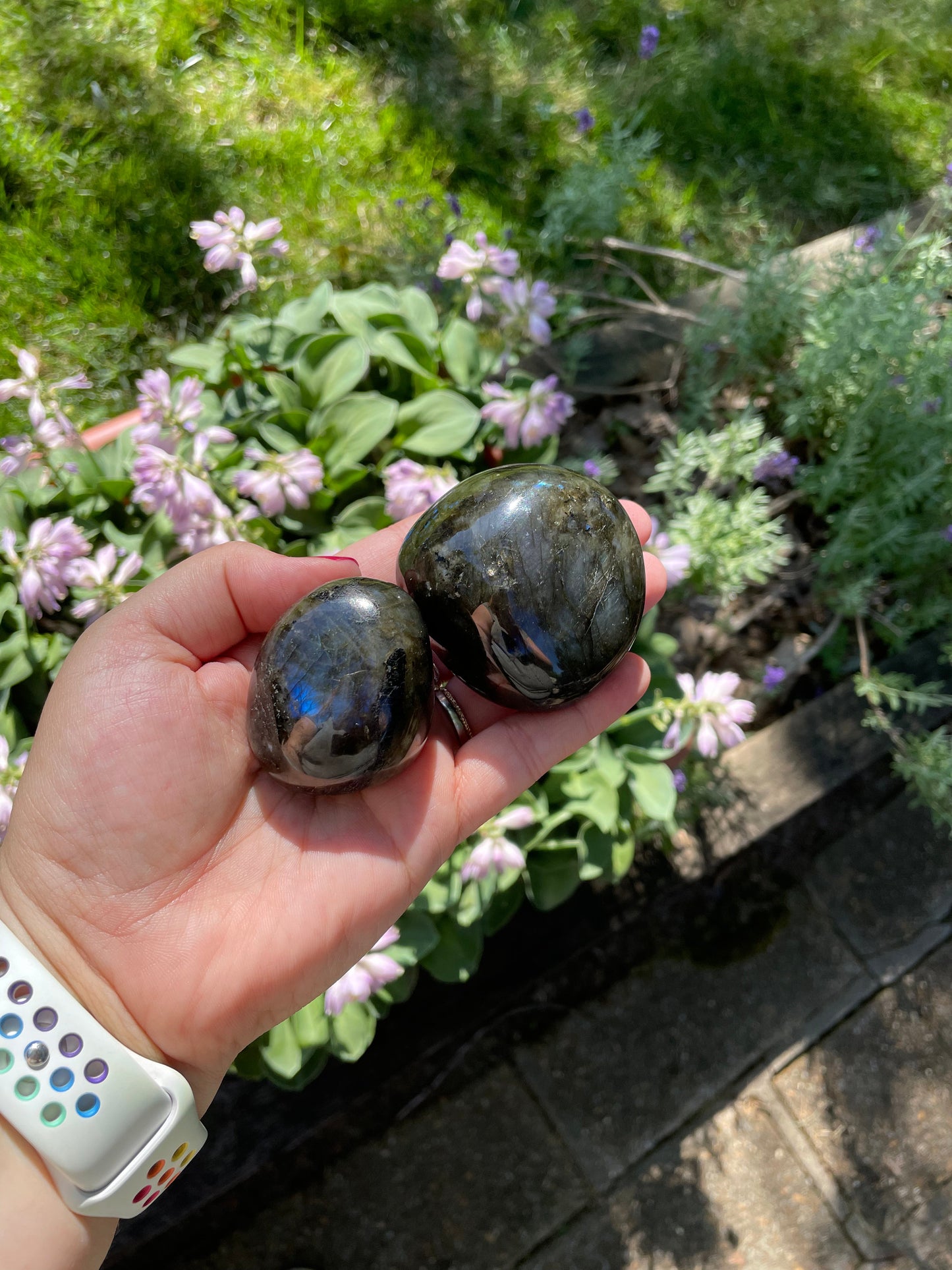 Labradorite Palm Stones
