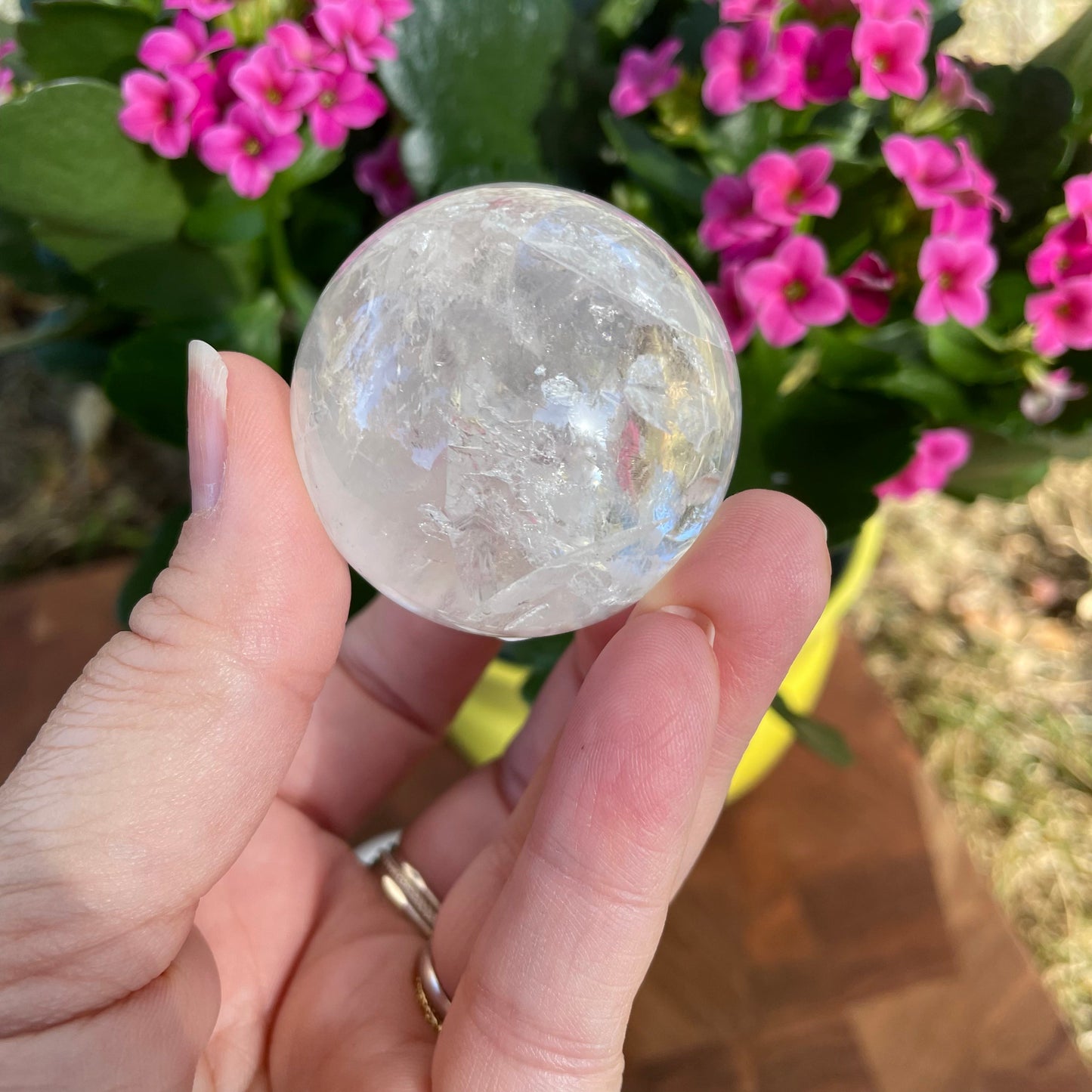 Clear Quartz spheres