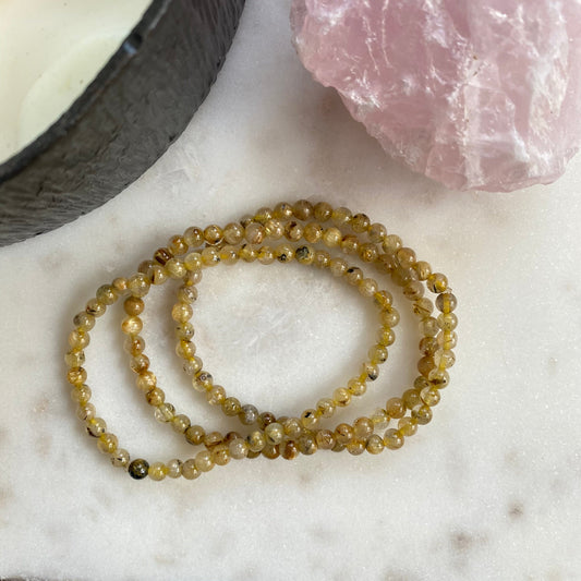 Gold Rutile Quartz Bracelet