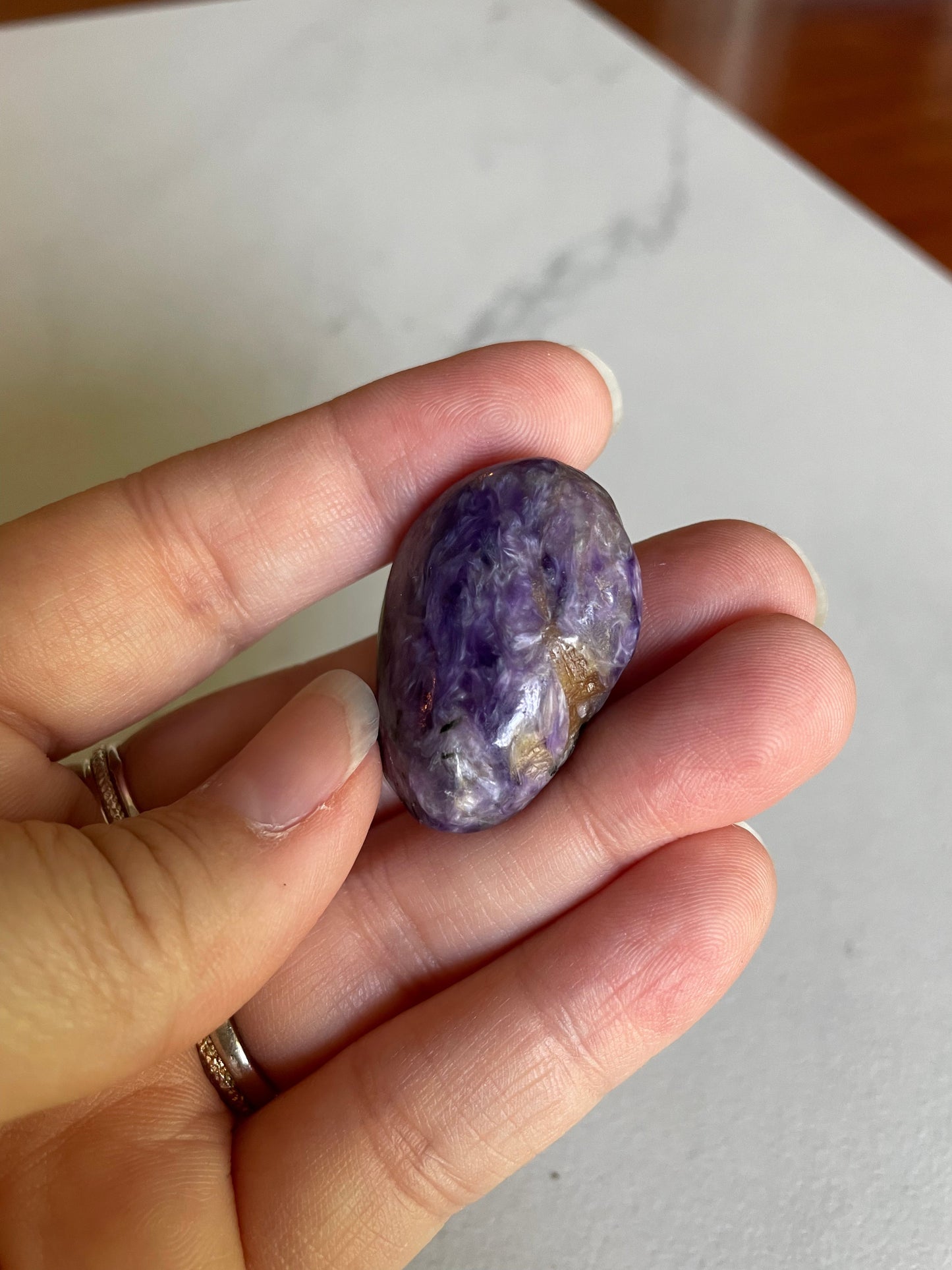 Charoite Palm Stones