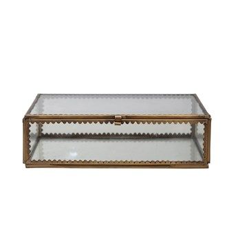 Brass & Glass Display Box Large