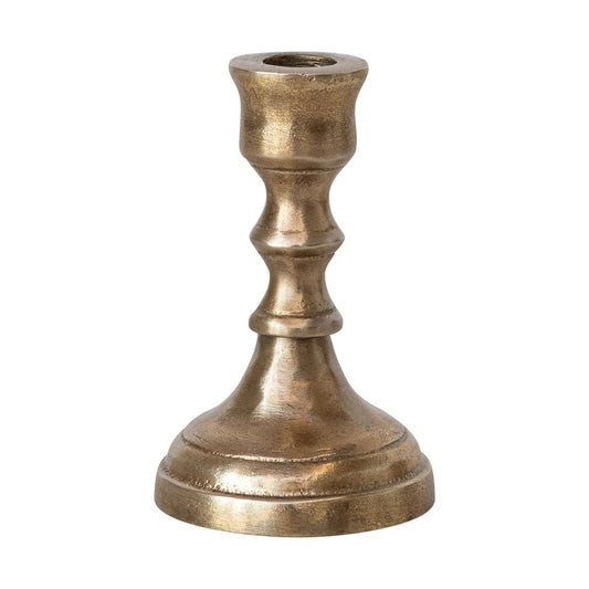 Brass Finish Taper Candle Holder 3 inch